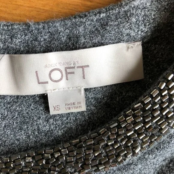 Ann Taylor  LOFT Crystal Collar Shift Dress - Picture 9 of 13